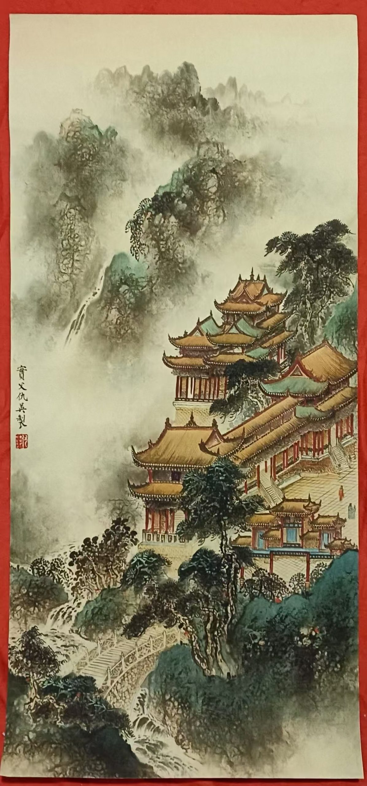仇英《亭台楼阁》-嘉诚艺术