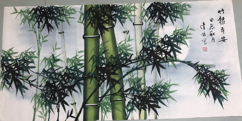 崔伟林《竹报平安》-嘉诚艺术