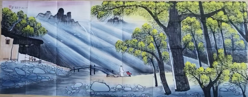 吴冠中《山水图》-嘉诚艺术