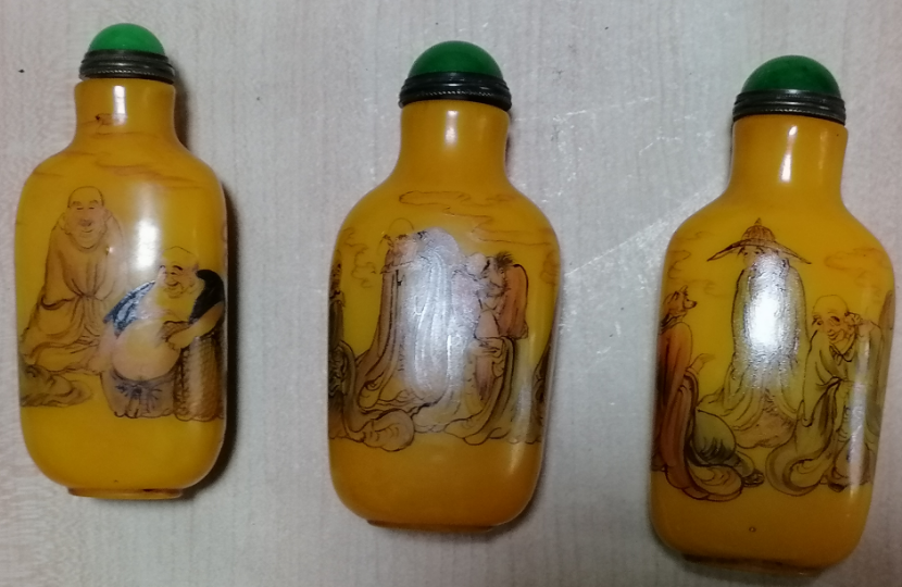 图片[2]-乾隆年制《鸡油黄18罗汉鼻烟壶》-嘉诚艺术