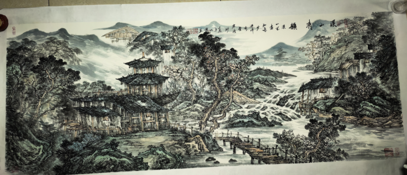 朱以让《溪山清韵》-嘉诚艺术