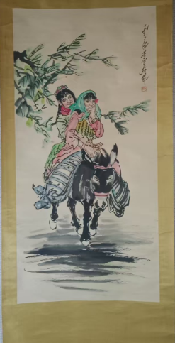黄胄《西域牧驴图》-嘉诚艺术