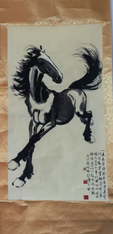 徐悲鸿《骏马图》-嘉诚艺术