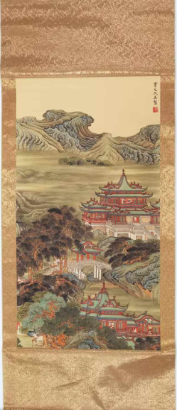 仇英《仙阁逸景》-嘉诚艺术