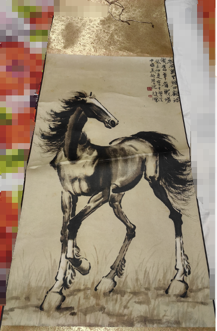 徐悲鸿《骏马图》-嘉诚艺术