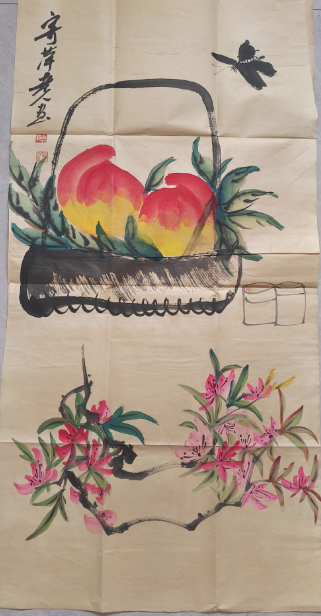 齐白石《双寿图》-嘉诚艺术