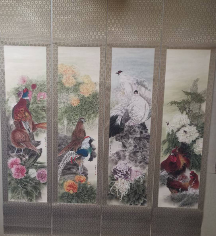 刘奎龄《花鸟图》四条屏-嘉诚艺术