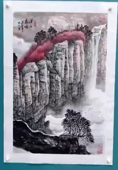 图片[1]-王祖江《溪山泉鸣》-嘉诚艺术