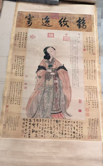 图片[3]-唐寅、仇英、蒋廷锡《山水人物图》*4-嘉诚艺术