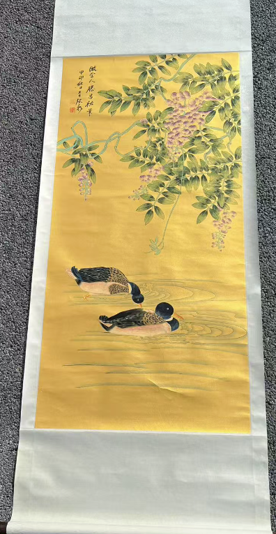 张大千《花鸟图》-嘉诚艺术