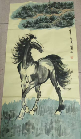 徐悲鸿《骏马图》-嘉诚艺术