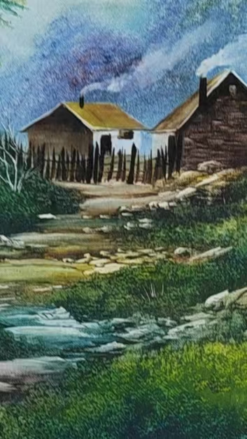 王永贵《林中小屋》-嘉诚艺术