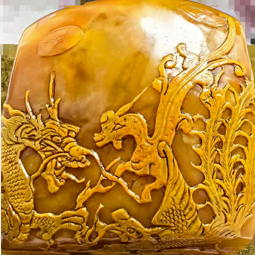 图片[2]-寿山田黄《印章》清代胡鼻山人刻-嘉诚艺术