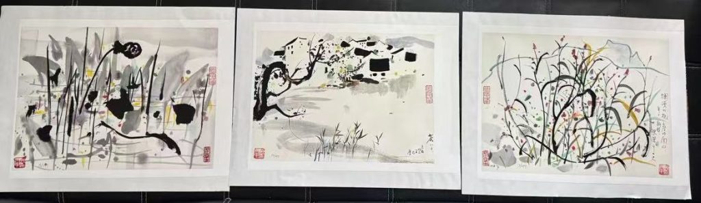图片[1]-吴冠中《江南人家》-嘉诚艺术