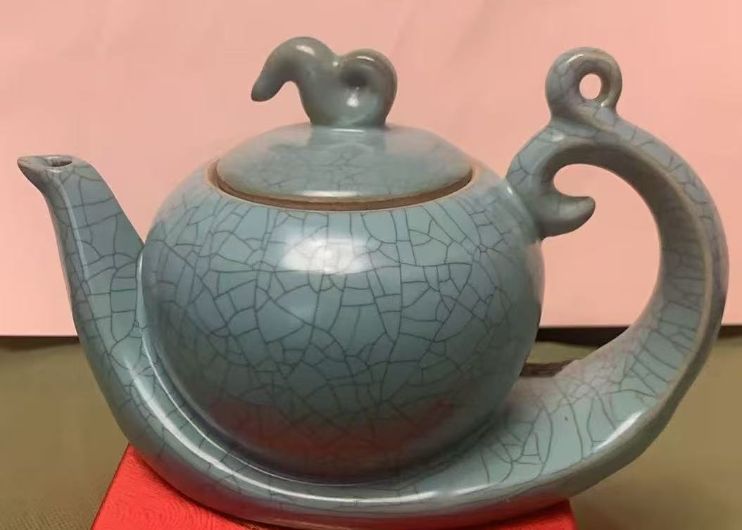 乾德元年《汝窑祥云执壶》清凉寺御制-嘉诚艺术