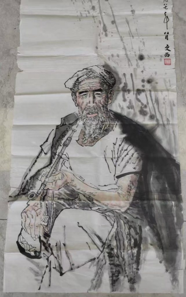 图片[1]-刘文西《人物画》-嘉诚艺术