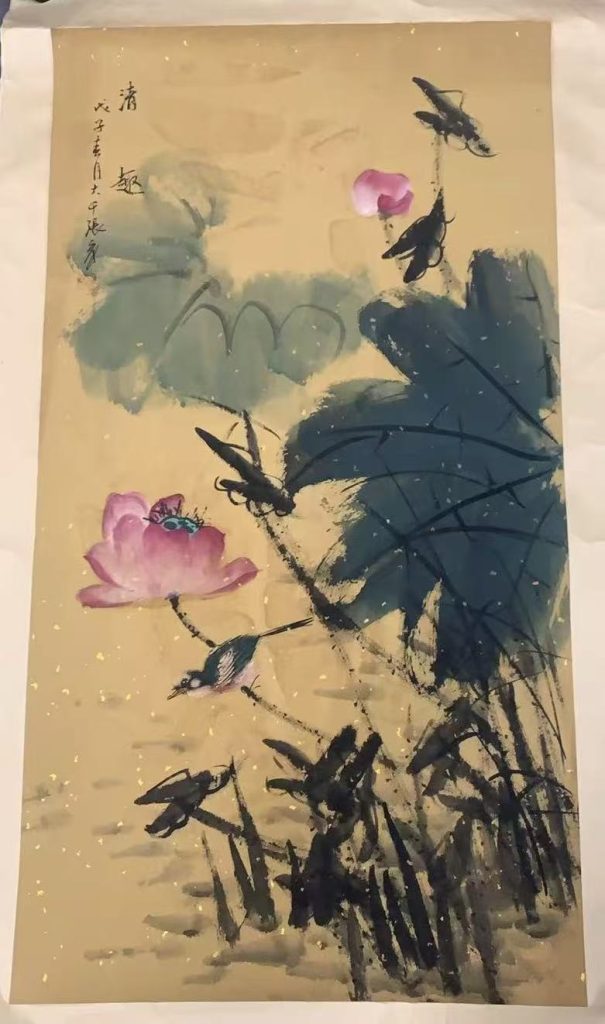 图片[1]-张大千《清趣》-嘉诚艺术