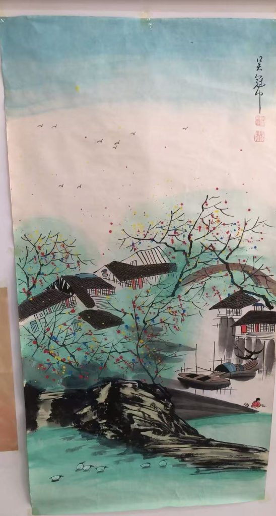 图片[1]-吴冠中《江南水乡》-嘉诚艺术
