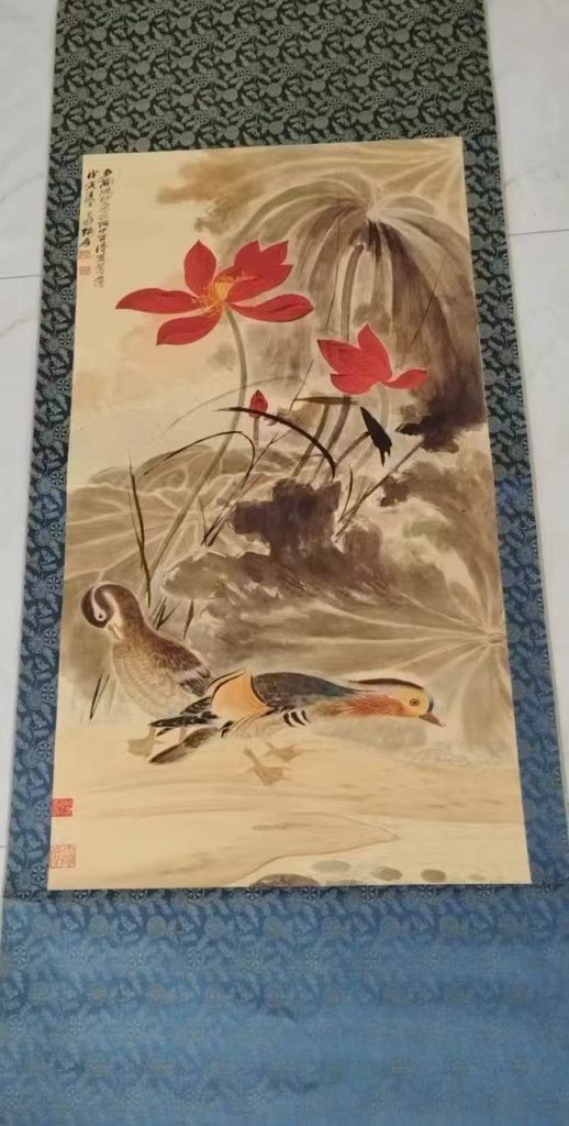 图片[1]-张大千《荷塘清趣》-嘉诚艺术