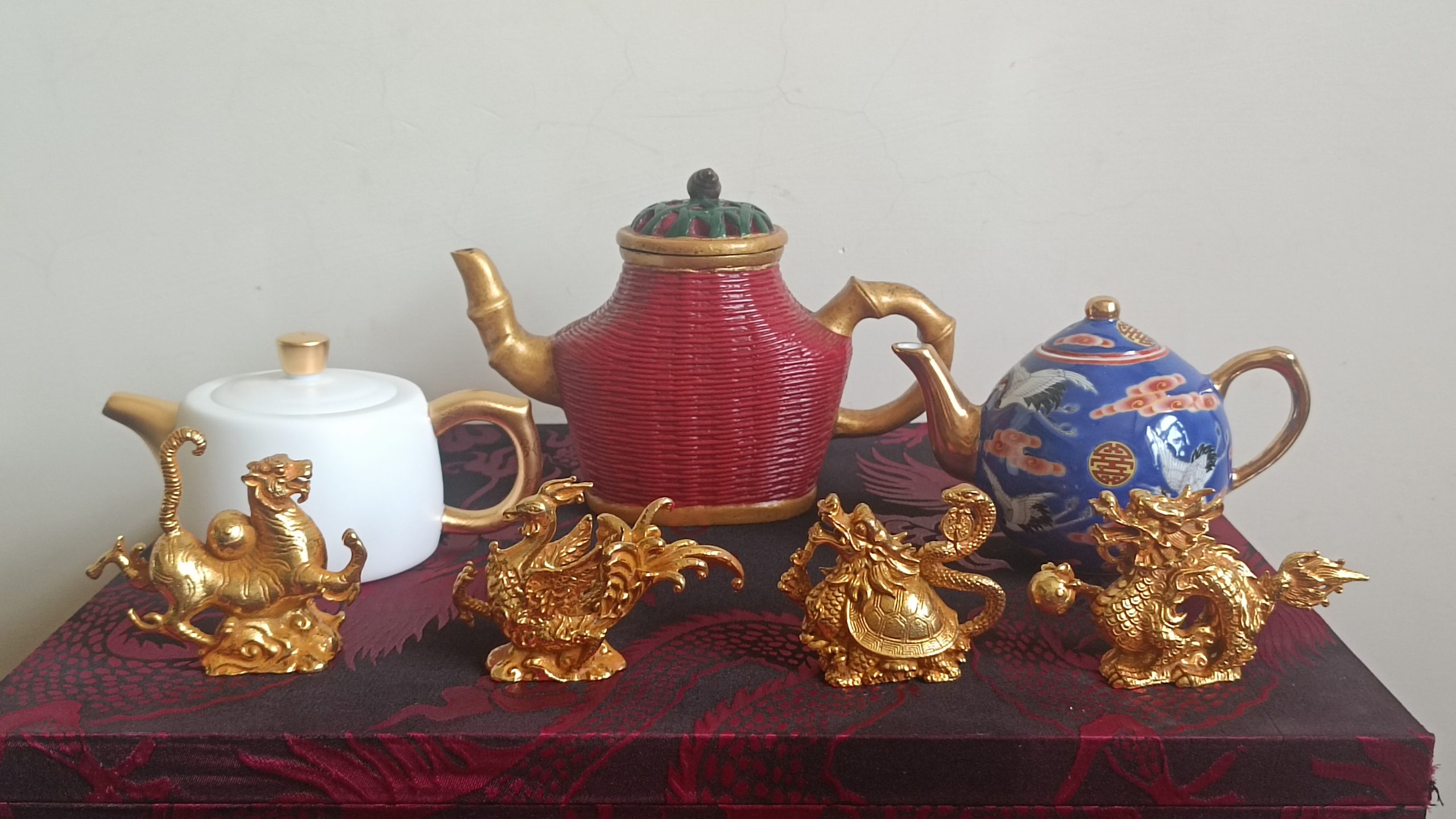 雍正年制《茶壶摆件》一套-嘉诚艺术