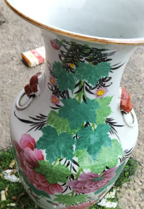 民国《双师耳花卉瓶》-嘉诚艺术