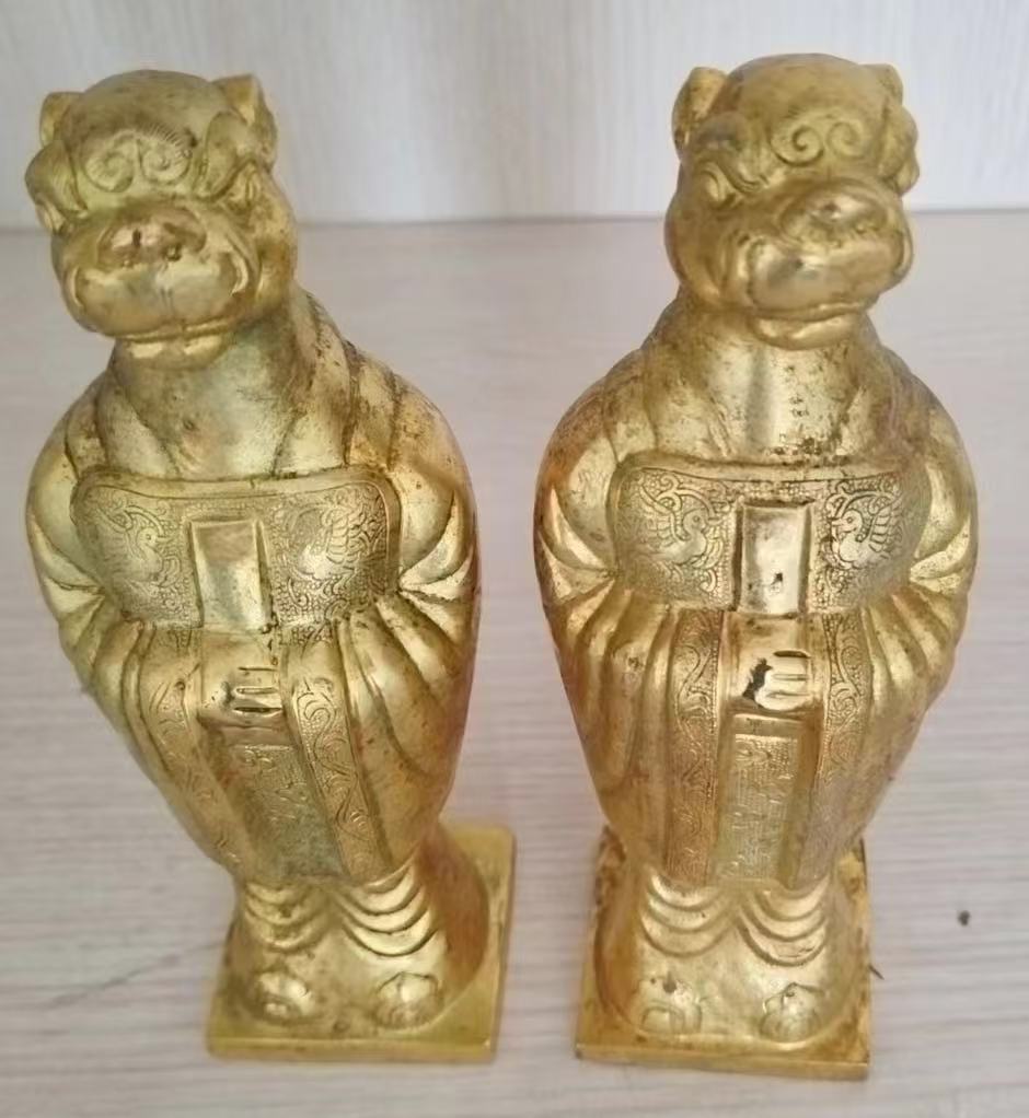 大唐《生肖虎》狗头金-嘉诚艺术