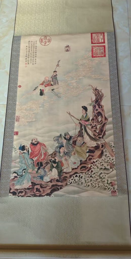 图片[1]-唐寅《八仙过海》-嘉诚艺术