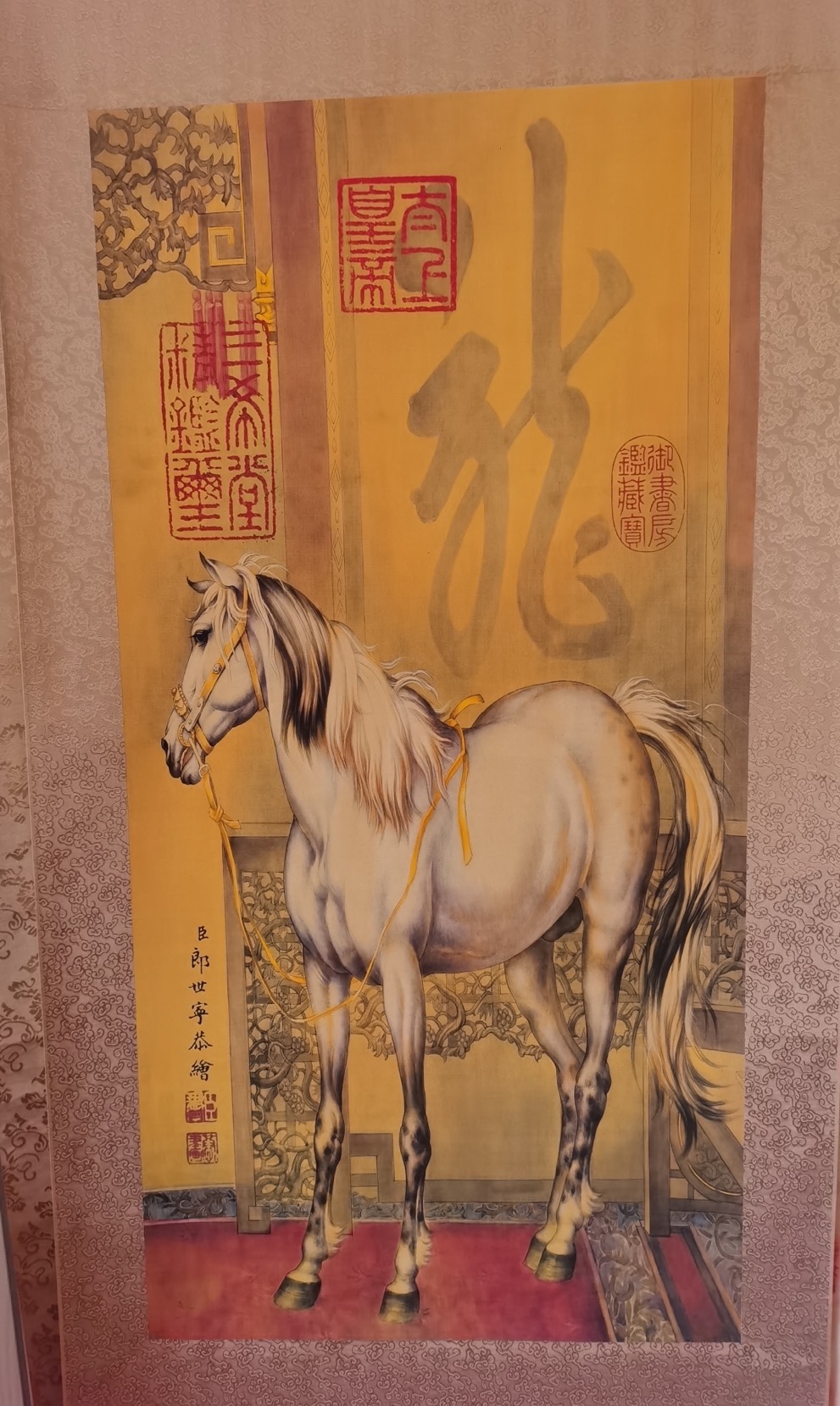 郎世宁《骏马图》-嘉诚艺术