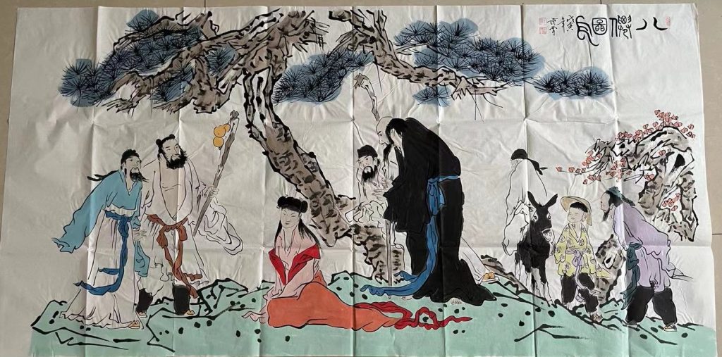 图片[1]-范曾《八仙图》-嘉诚艺术