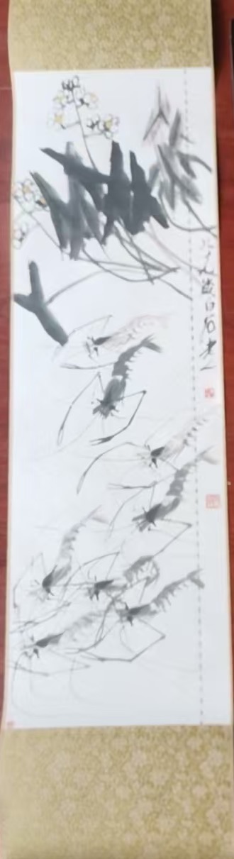 齐白石《墨虾图》-嘉诚艺术