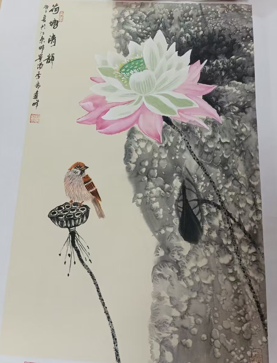 莫远峰《荷塘清韵》-嘉诚艺术