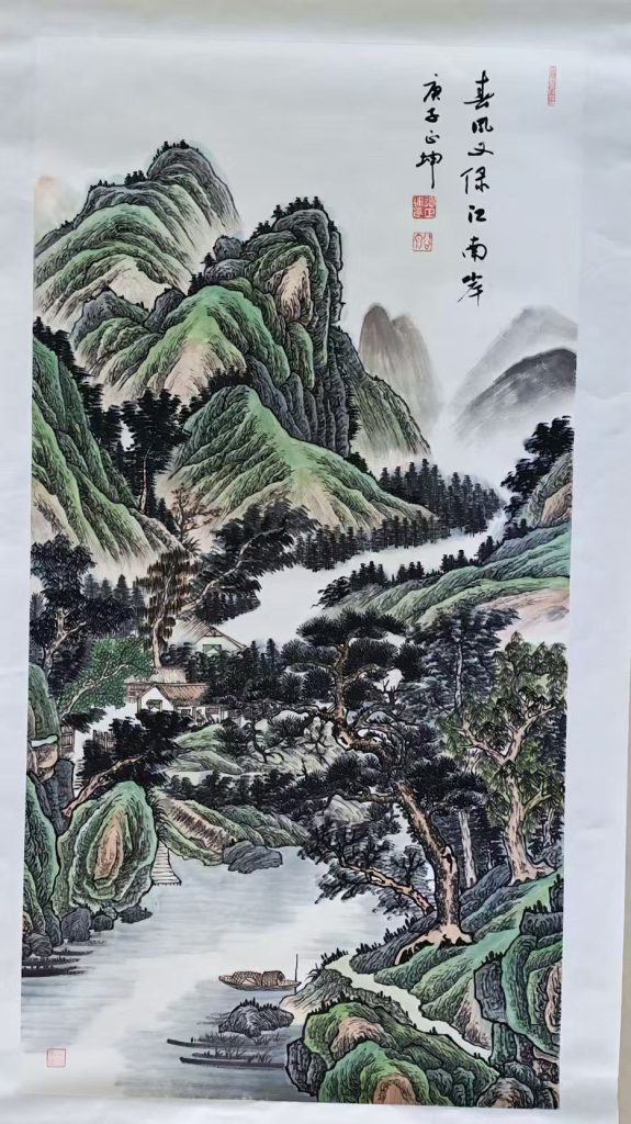 图片[1]-谭正坤《春风又绿江南岸》-嘉诚艺术