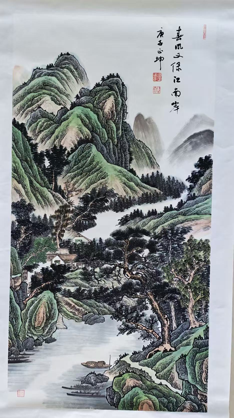 谭正坤《春风又绿江南岸》-嘉诚艺术