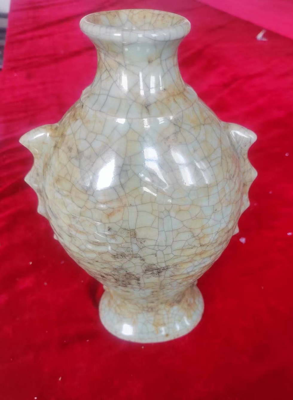 崇宁元年《开片釉色月白瓶》清凉寺御制-嘉诚艺术