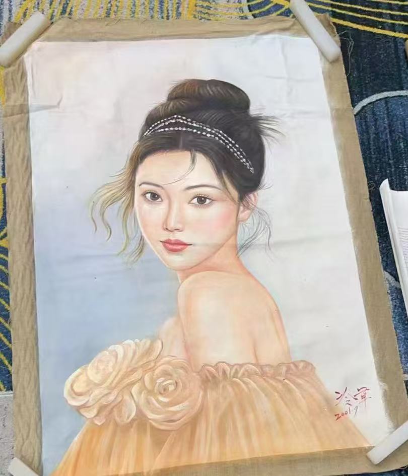 冷军《人物画》油画-嘉诚艺术