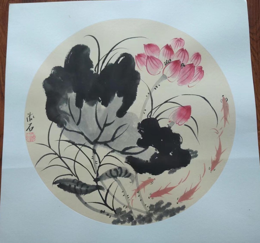 胡宏源《荷花》-嘉诚艺术