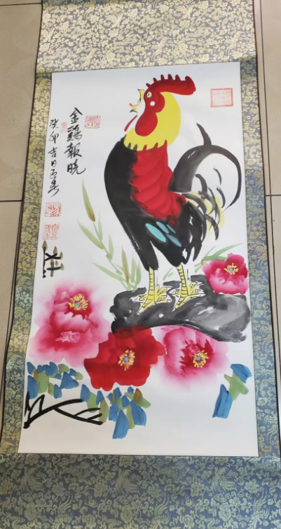马迎春《金鸡报晓》-嘉诚艺术