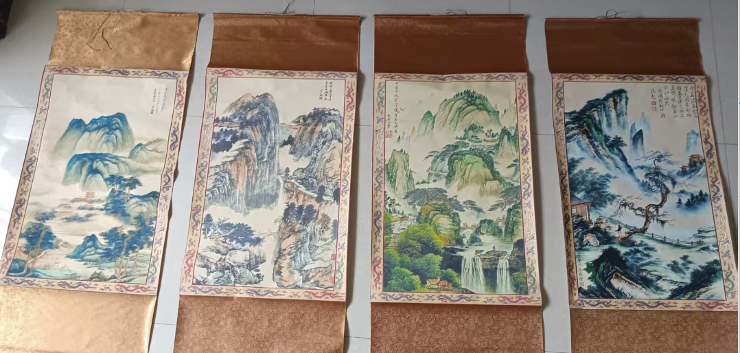 王翚《山水图》四条屏-嘉诚艺术