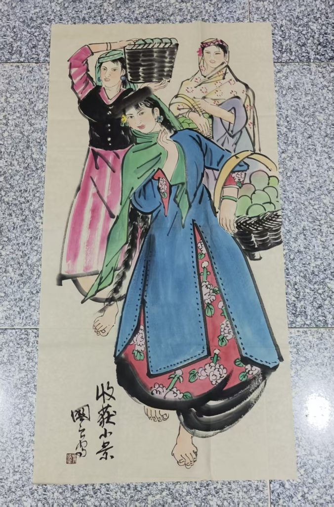 图片[1]-史国良《收获小景》-嘉诚艺术