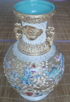 乾隆年制《高浮雕双耳尊》-嘉诚艺术
