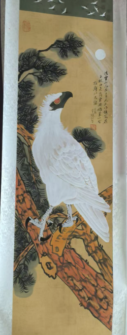李进起《松鹰图》-嘉诚艺术