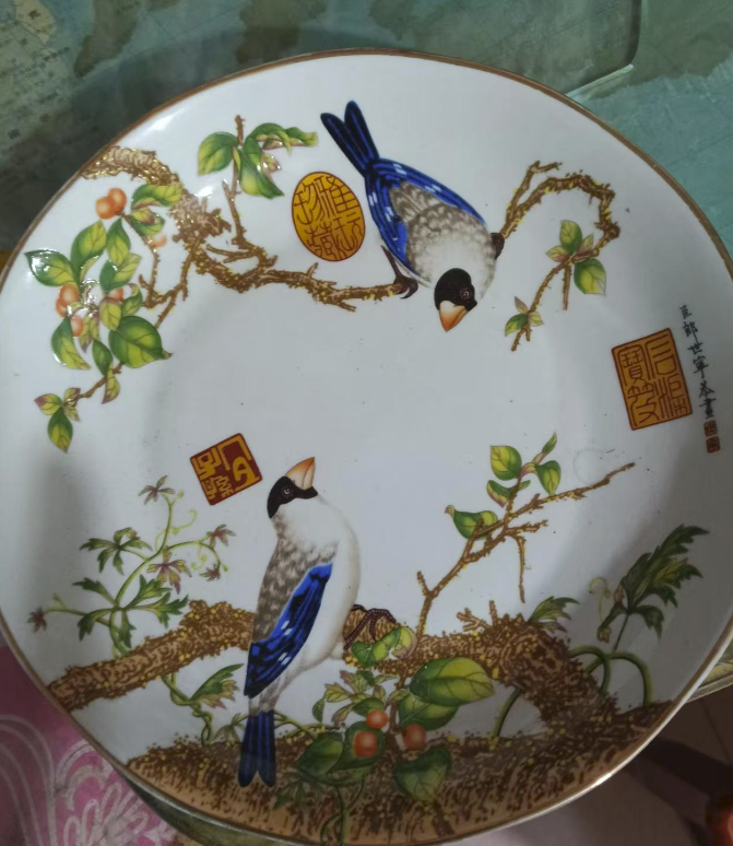 乾隆年制《粉彩描金盘》郎世宁画-嘉诚艺术