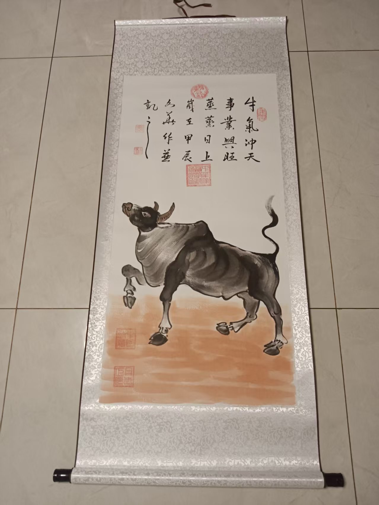 覃文华《牛气冲天》-嘉诚艺术