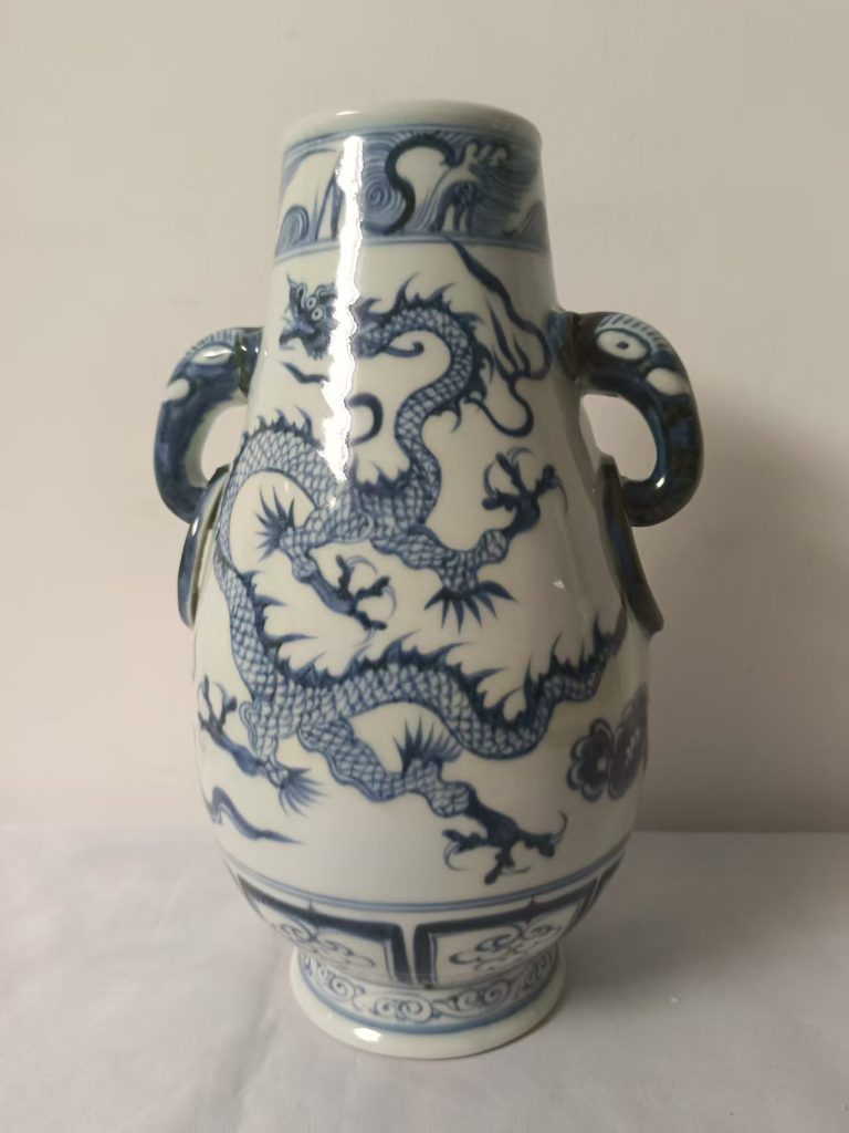 图片[1]-元《青花龙纹象尊》-嘉诚艺术
