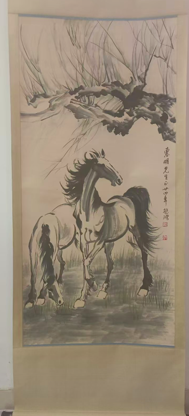 徐悲鸿《骏马图》-嘉诚艺术