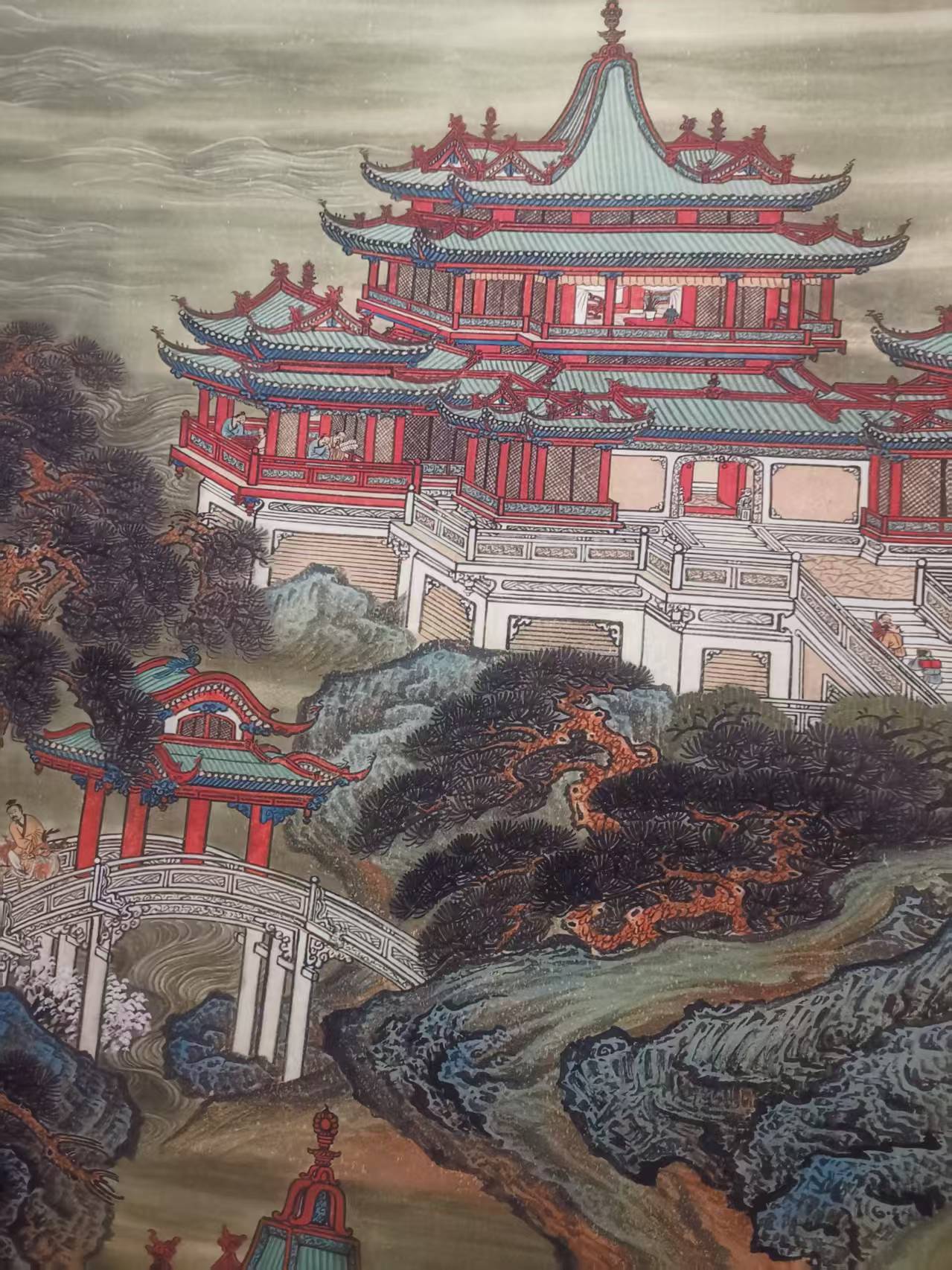 仇英《天山楼阁》-嘉诚艺术
