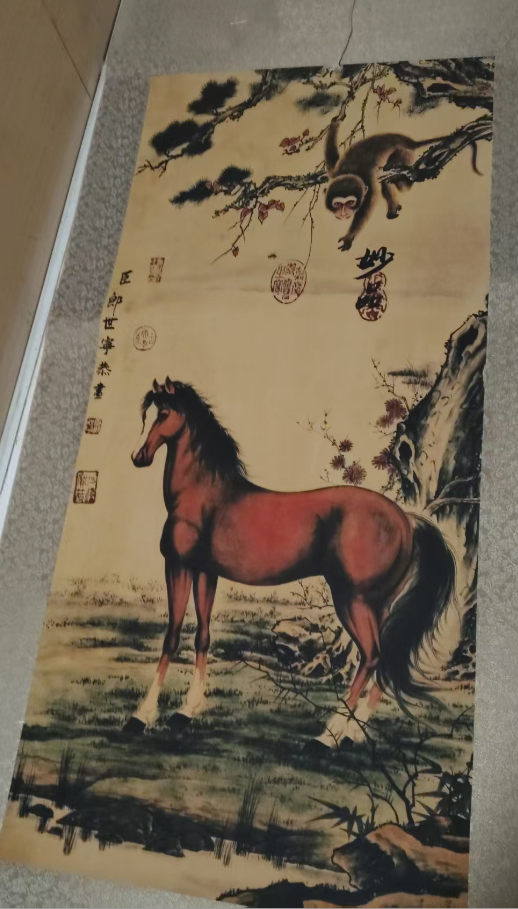 郎世宁《骏马图》-嘉诚艺术