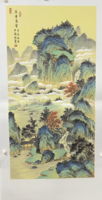 李广利《翠峰泉声》-嘉诚艺术