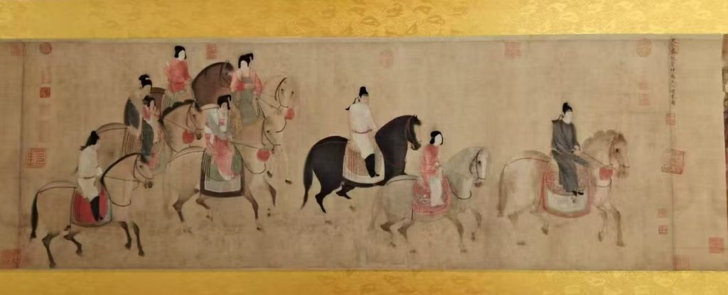 图片[2]-张萱《唐宫仕女图》-嘉诚艺术