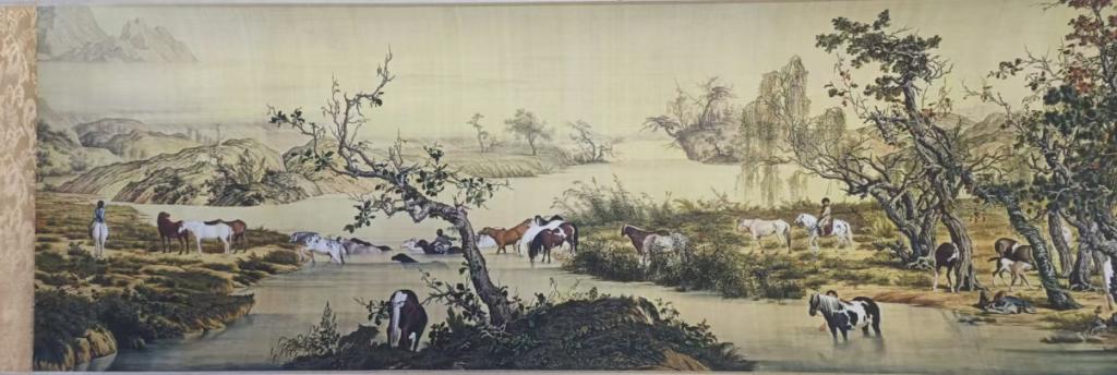 图片[1]-郎世宁《百骏图》-嘉诚艺术